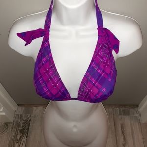 Reversible Fuschia Bikini Top